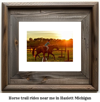 horse trail rides near me in Haslett, Michigan